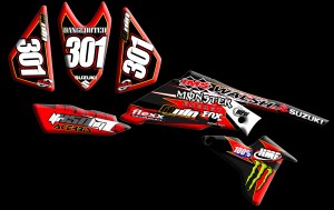 custom motocross graphics, pre-printed shrouds, motocross full kits, graphics kit, dirtbike shrouds, atv graphics kit