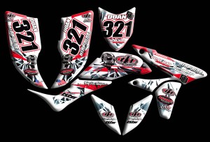 custom motocross graphics, pre-printed shrouds, motocross full kits, graphics kit, dirtbike shrouds, atv graphics kit