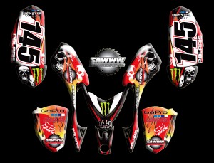 custom motocross graphics, pre-printed shrouds, motocross full kits, graphics kit, dirtbike shrouds, atv graphics kit