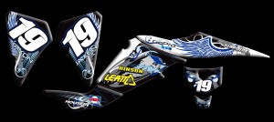 custom motocross graphics, pre-printed shrouds, motocross full kits, graphics kit, dirtbike shrouds, atv graphics kit