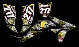 custom motocross graphics, pre-printed shrouds, motocross full kits, graphics kit, dirtbike shrouds, atv graphics kit