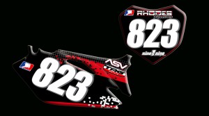 Honda 2012 Crf250 number plates 