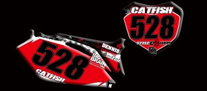 custom motocross graphics, pre-printed number plates, motocross fu