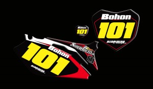 custom motocross graphics, pre-printed number plates, motocross full kits, graphics kit,