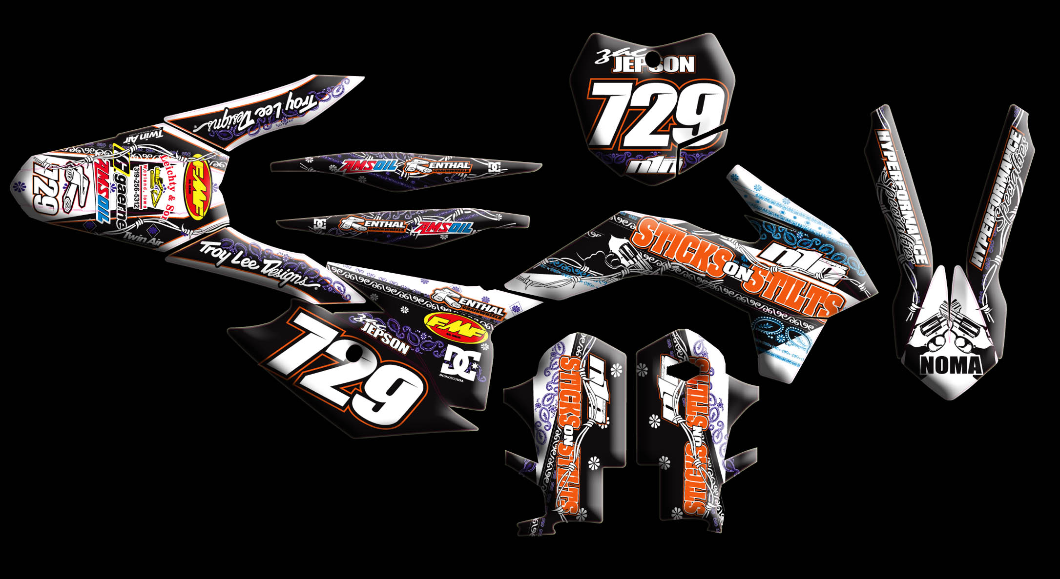 Ktm Shrouds With Graphics Ktm Shrouds With Graphics