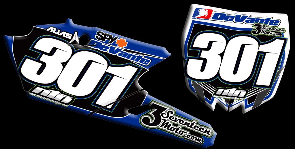 Yamaha 2015 Yz250f number plates