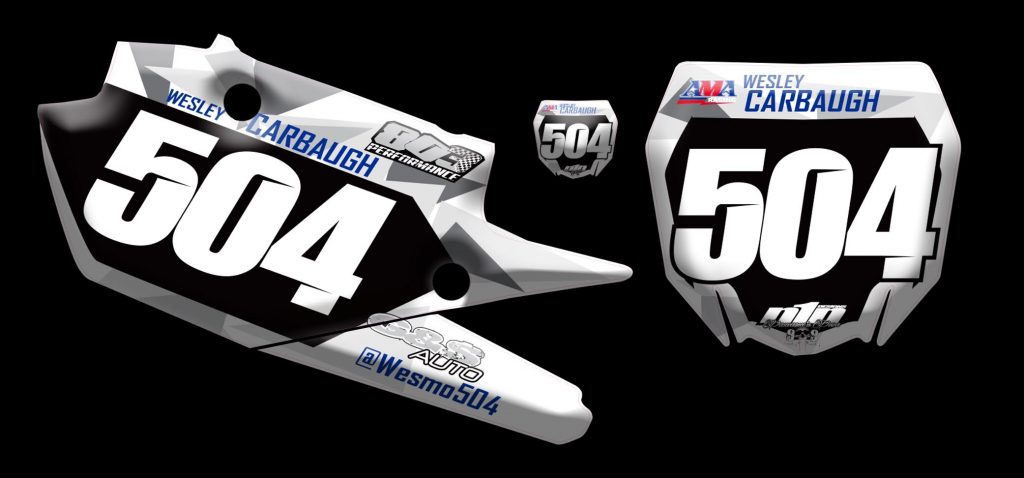 Yamaha 2019 Yz250f number plates