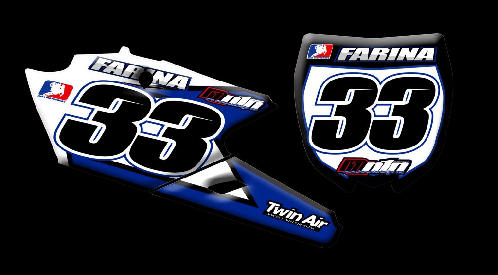 Yamaha 2015 Yz250f number plates